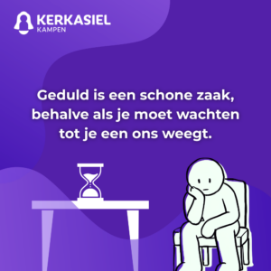 Wachten tot je een ons weegt